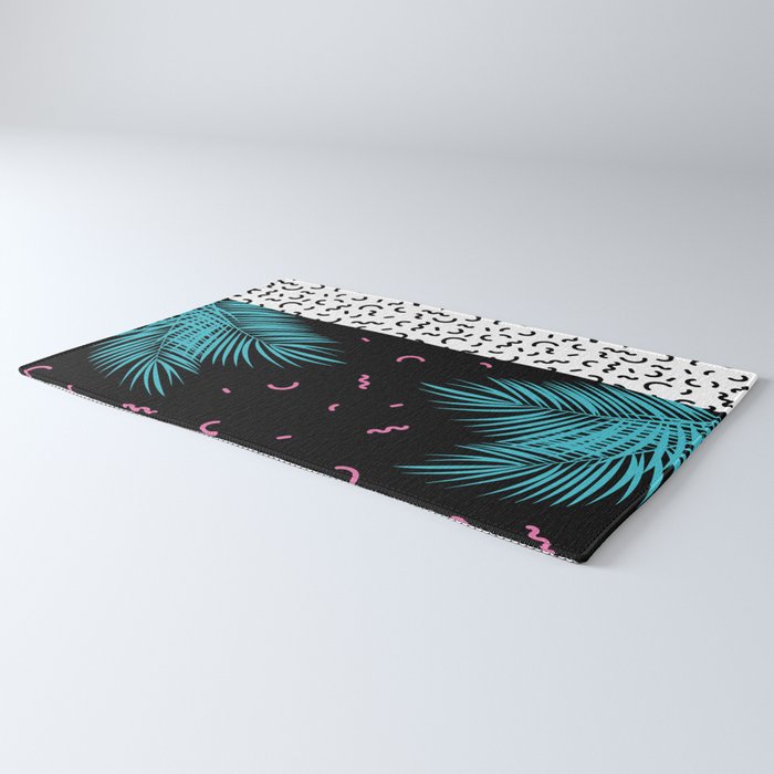 Memphis pattern 52 - 80s / 90s Retro / Palm Tree Rug Gallery Image 3