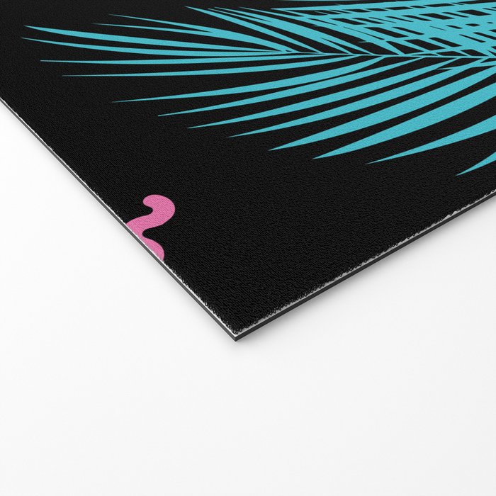 Memphis pattern 52 - 80s / 90s Retro / Palm Tree Welcome Mat Gallery Image 2