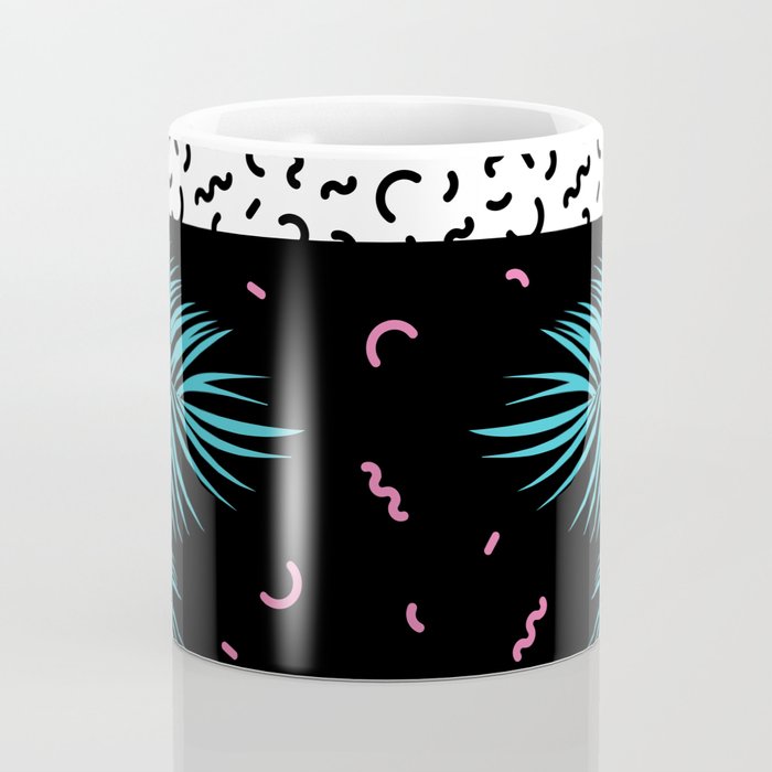 Memphis pattern 52 - 80s / 90s Retro / Palm Tree Coffee Mug Gallery Image 4