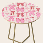 Bows in red and pink Side Table Gallery Image 2