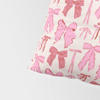 Bows in red and pink Pillow Sham Gallery Image 4