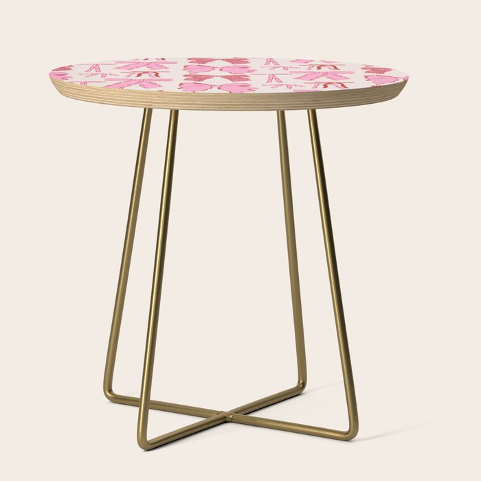 Bows in red and pink Side Table Gallery Image 1