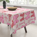 Bows in red and pink Tablecloth Gallery Image 3