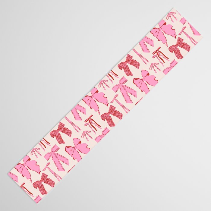 Bows in red and pink Table Runner Gallery Image 3