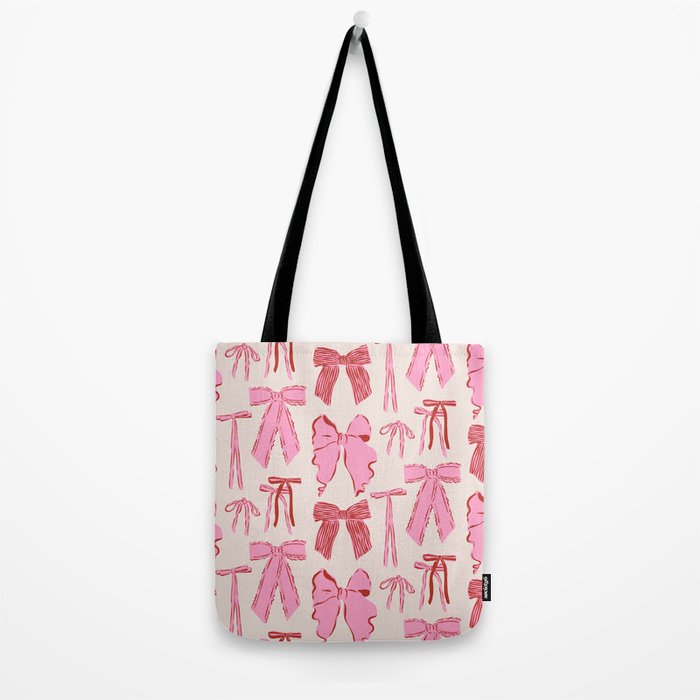 Bows in red and pink Tote Bag Gallery Image 2