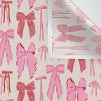 Bows in red and pink Wall Tapestry Gallery Image 3
