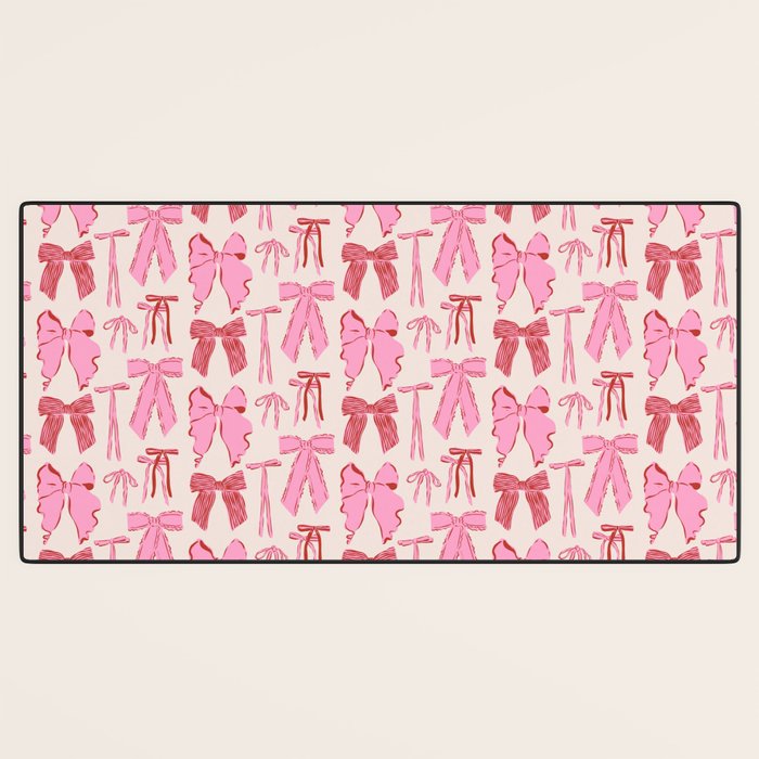 Bows in red and pink Desk Mat Gallery Image 3