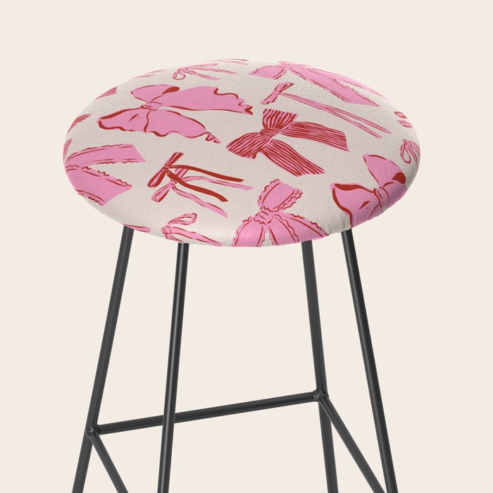 Bows in red and pink Stool Gallery Image 2