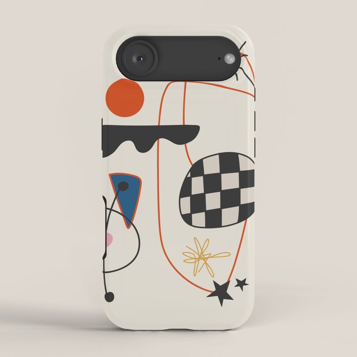 Abstract Eclectic Colorful Joan Mirò Inspired 2 iPhone Case Gallery Image 2