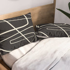Movements Black Pillow Sham Gallery Image 2