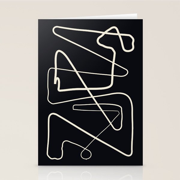 Movements Black Stationery Card Gallery Image 2