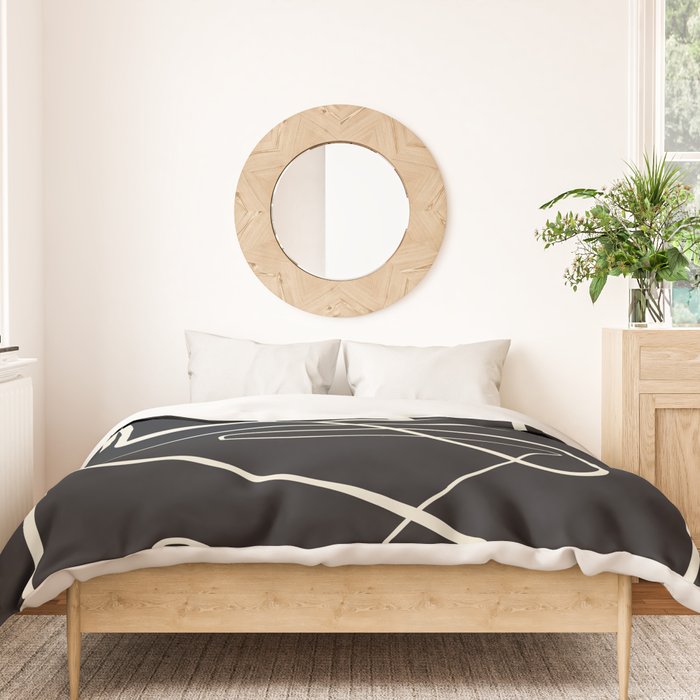 Movements Black Duvet Cover Gallery Image 3