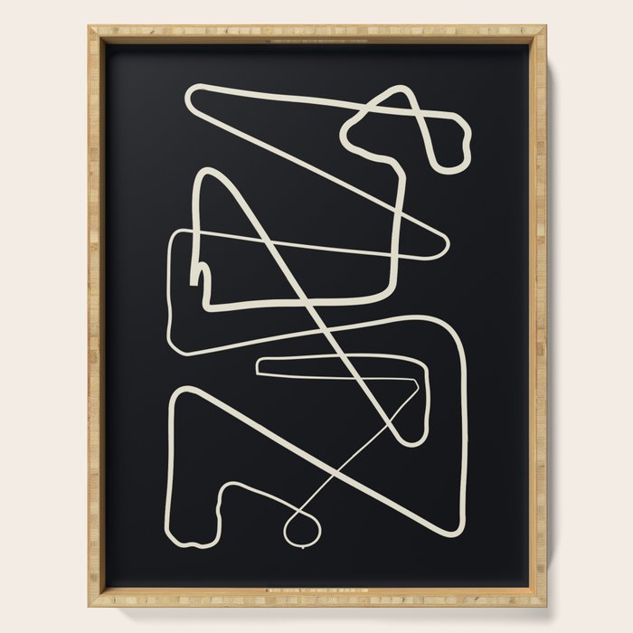 Movements Black Serving Tray Gallery Image 1