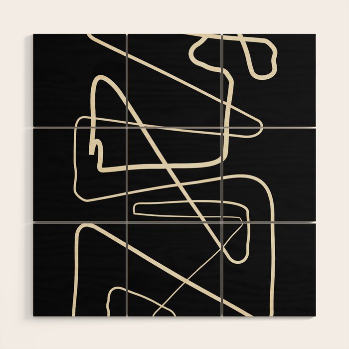 Movements Black Wood Wall Art Gallery Image 1