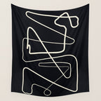 Movements Black Wall Tapestry Gallery Image 4