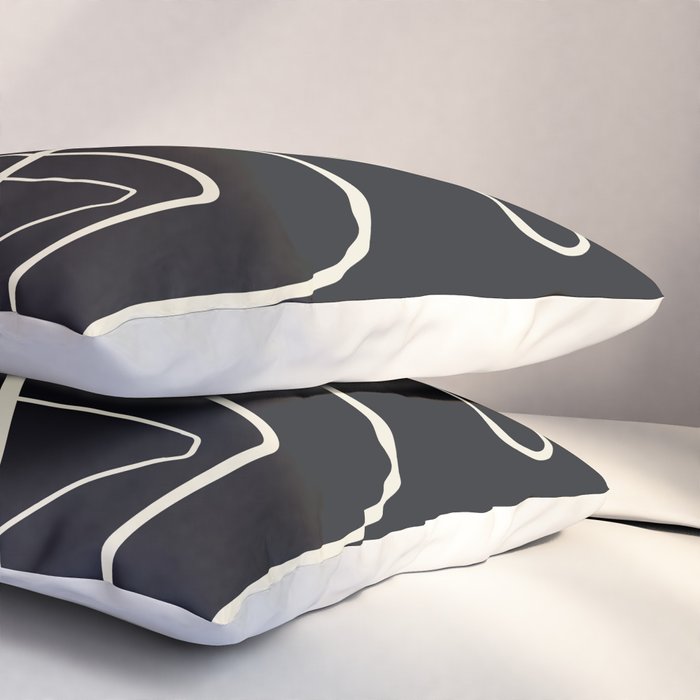 Movements Black Pillow Sham Gallery Image 3