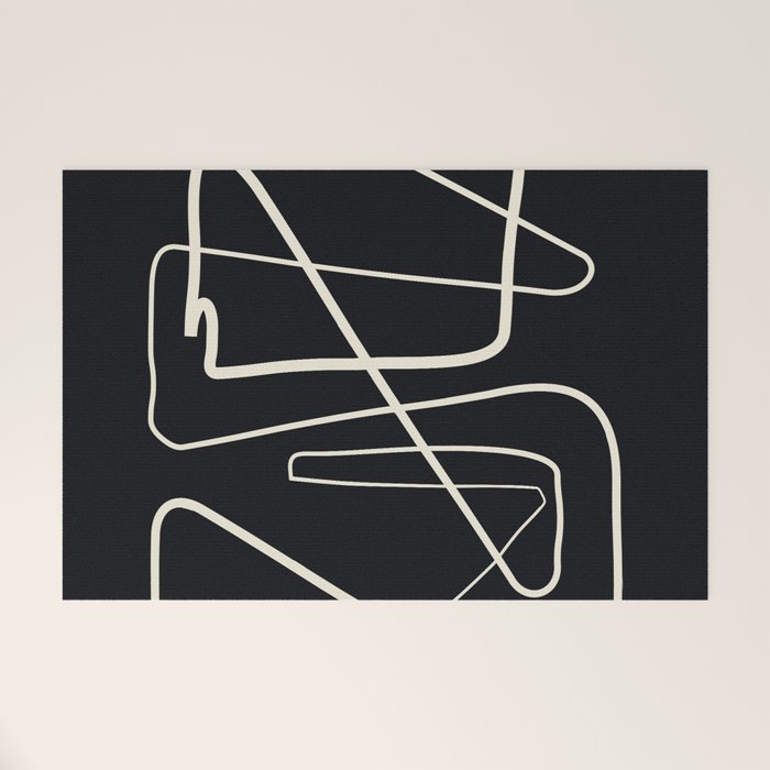 Movements Black Welcome Mat Gallery Image 1