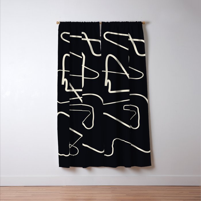 Movements Black Window Curtain Gallery Image 3