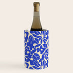 Abstract vintage blue flower art pattern Wine Chiller Gallery Image 3