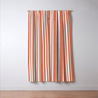 Classic Stripes XLVII - Brick Red Window Curtain Gallery Image 3