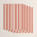 Classic Stripes XLVII - Brick Red Wrapping Paper Gallery Image 3