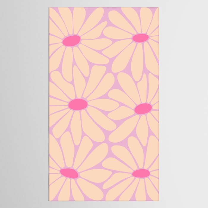 Big Daisy - Groovy Flower Pink Tablecloth Gallery Image 2