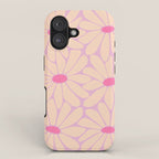 Big Daisy - Groovy Flower Pink iPhone Case Gallery Image 1