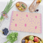 Big Daisy - Groovy Flower Pink Cutting Board Gallery Image 2