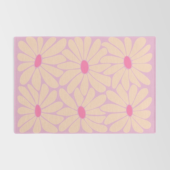 Big Daisy - Groovy Flower Pink Rug Gallery Image 2