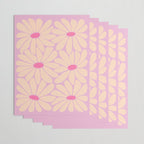 Big Daisy - Groovy Flower Pink Wrapping Paper Gallery Image 3