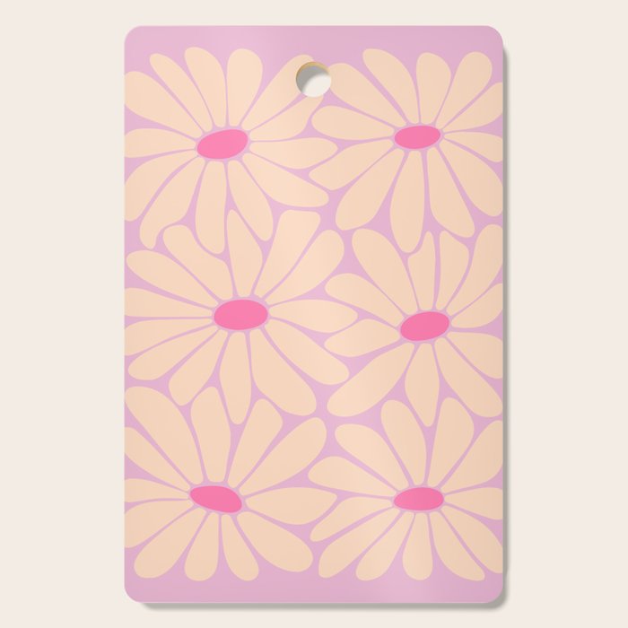 Big Daisy - Groovy Flower Pink Cutting Board Gallery Image 1