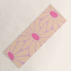 Big Daisy - Groovy Flower Pink Yoga Mat Gallery Image 1