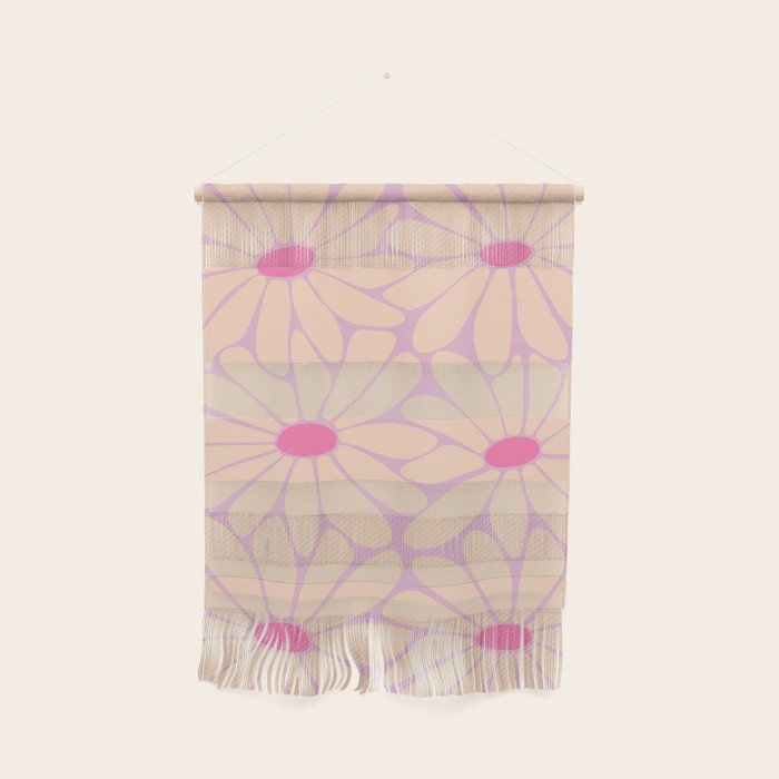 Big Daisy - Groovy Flower Pink Wall Hanging Gallery Image 1