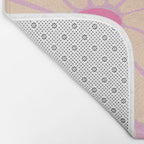 Big Daisy - Groovy Flower Pink Bath Mat Gallery Image 2