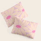 Big Daisy - Groovy Flower Pink Pillow Sham Gallery Image 3