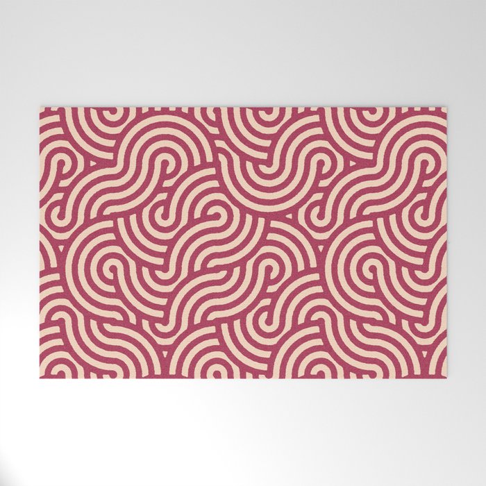 SWIRL - Onion and Almond Welcome Mat Gallery Image 1