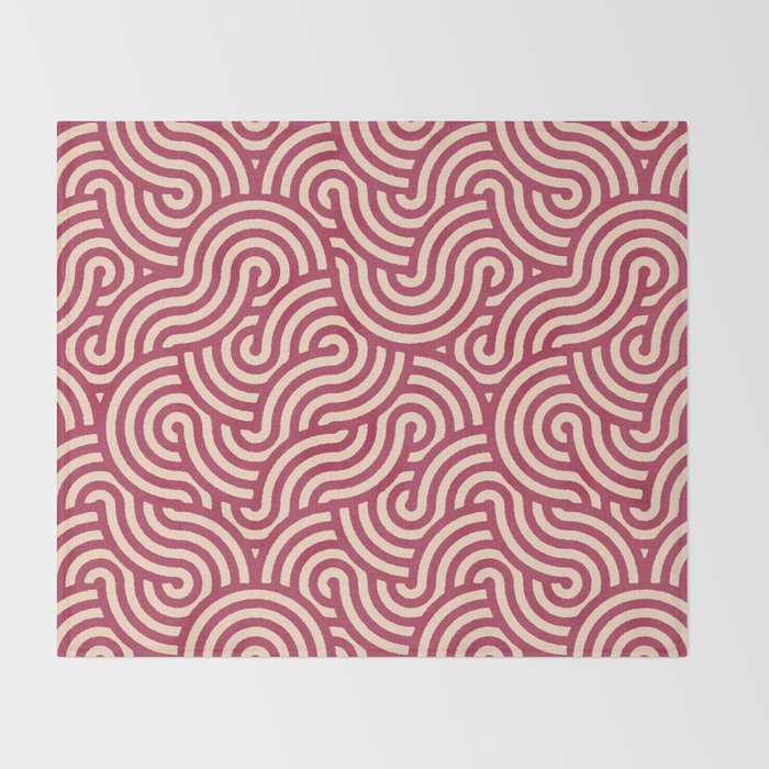 SWIRL - Onion and Almond Throw Blanket Gallery Image 2