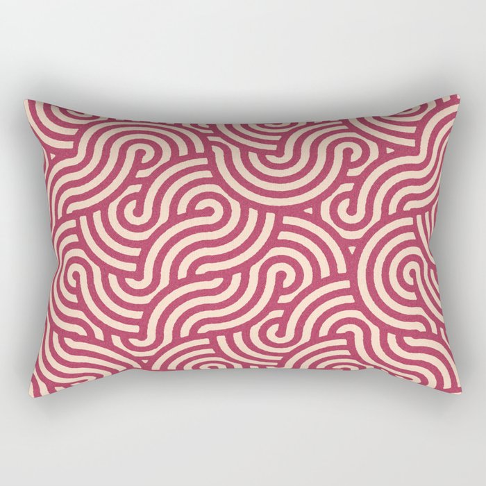 SWIRL - Onion and Almond Rectangular Pillow Gallery Image 1