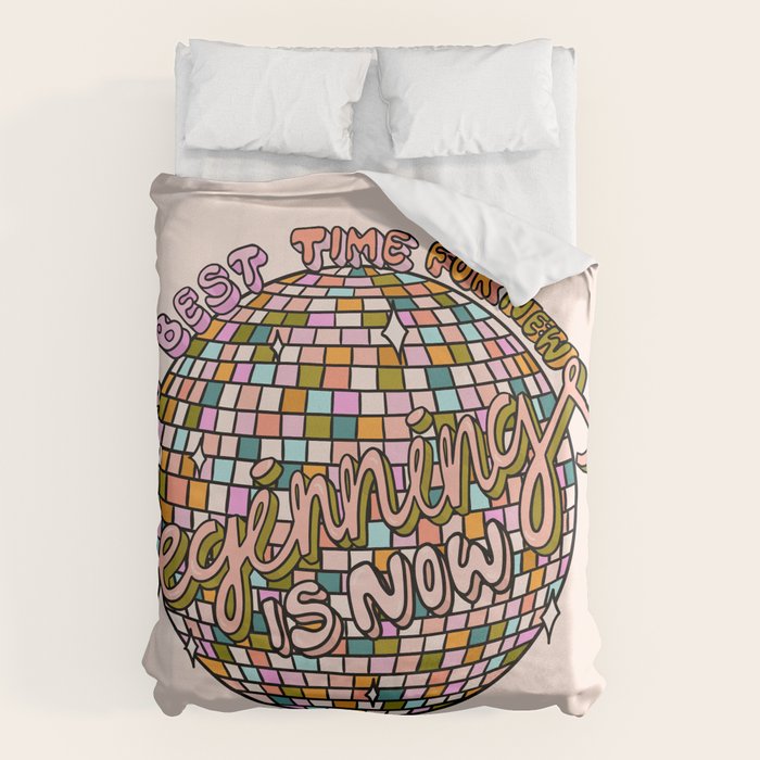 The Beginning is Now Duvet Cover Gallery Image 6