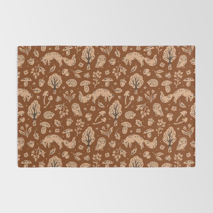 Inky Autumn Woodland Rug Gallery Image 2