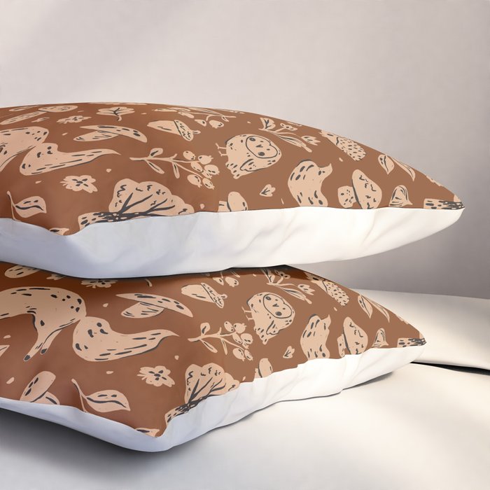 Inky Autumn Woodland Pillow Sham Gallery Image 3