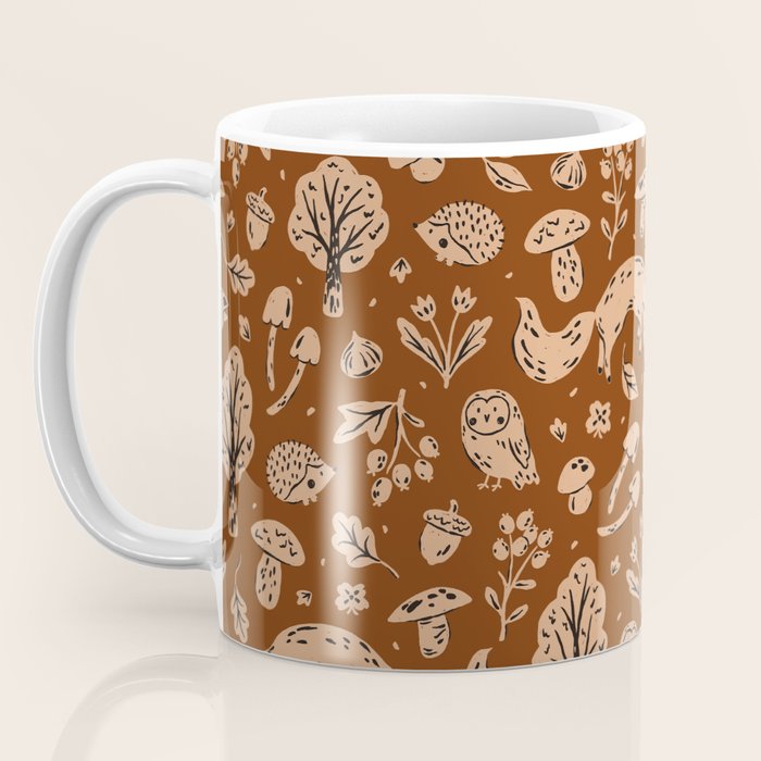 Inky Autumn Woodland Coffee Mug Gallery Image 3
