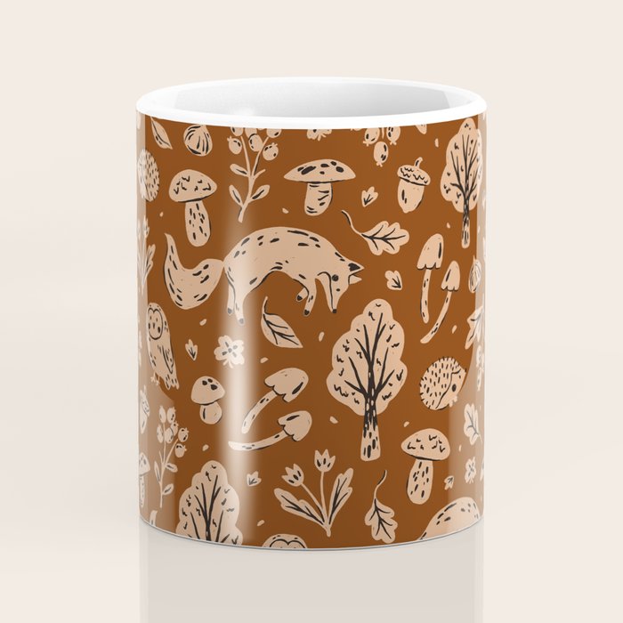 Inky Autumn Woodland Coffee Mug Gallery Image 4