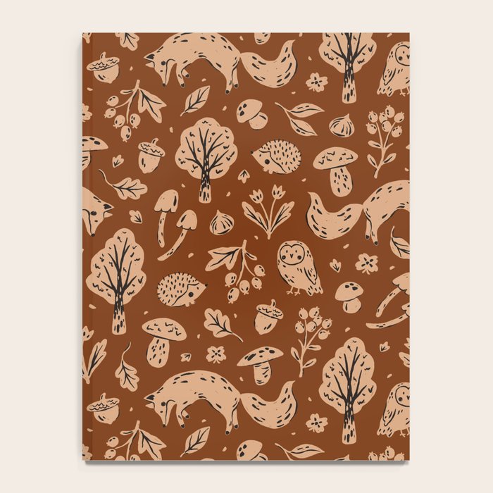 Inky Autumn Woodland Notebook Gallery Image 4
