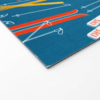 Colorful Ski Pattern Welcome Mat Gallery Image 2