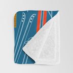 Colorful Ski Pattern Throw Blanket Gallery Image 3