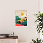Colorful Morning in the Mountain Forest Poster Gallery Image 2