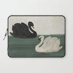 Black Swan White Swan Laptop Sleeve Gallery Image 1