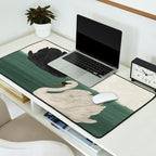 Black Swan White Swan Desk Mat Gallery Image 2