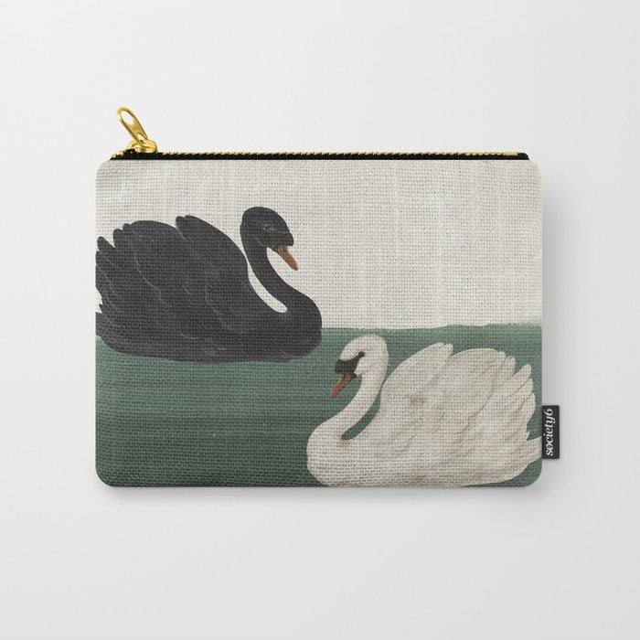 Black Swan White Swan Carry All Pouch Gallery Image 1